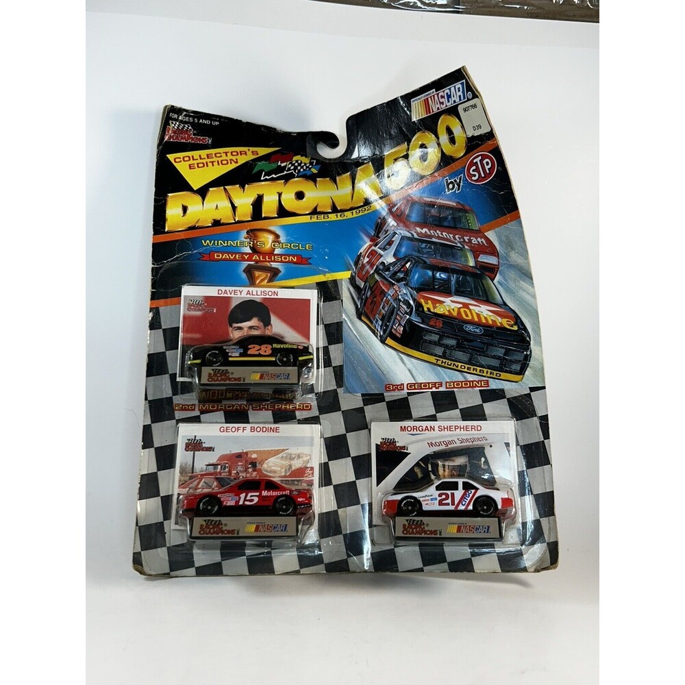 Racing Champions Daytona Davey Allison Shepherd Bodine Set Lot w Elliott NASCAR